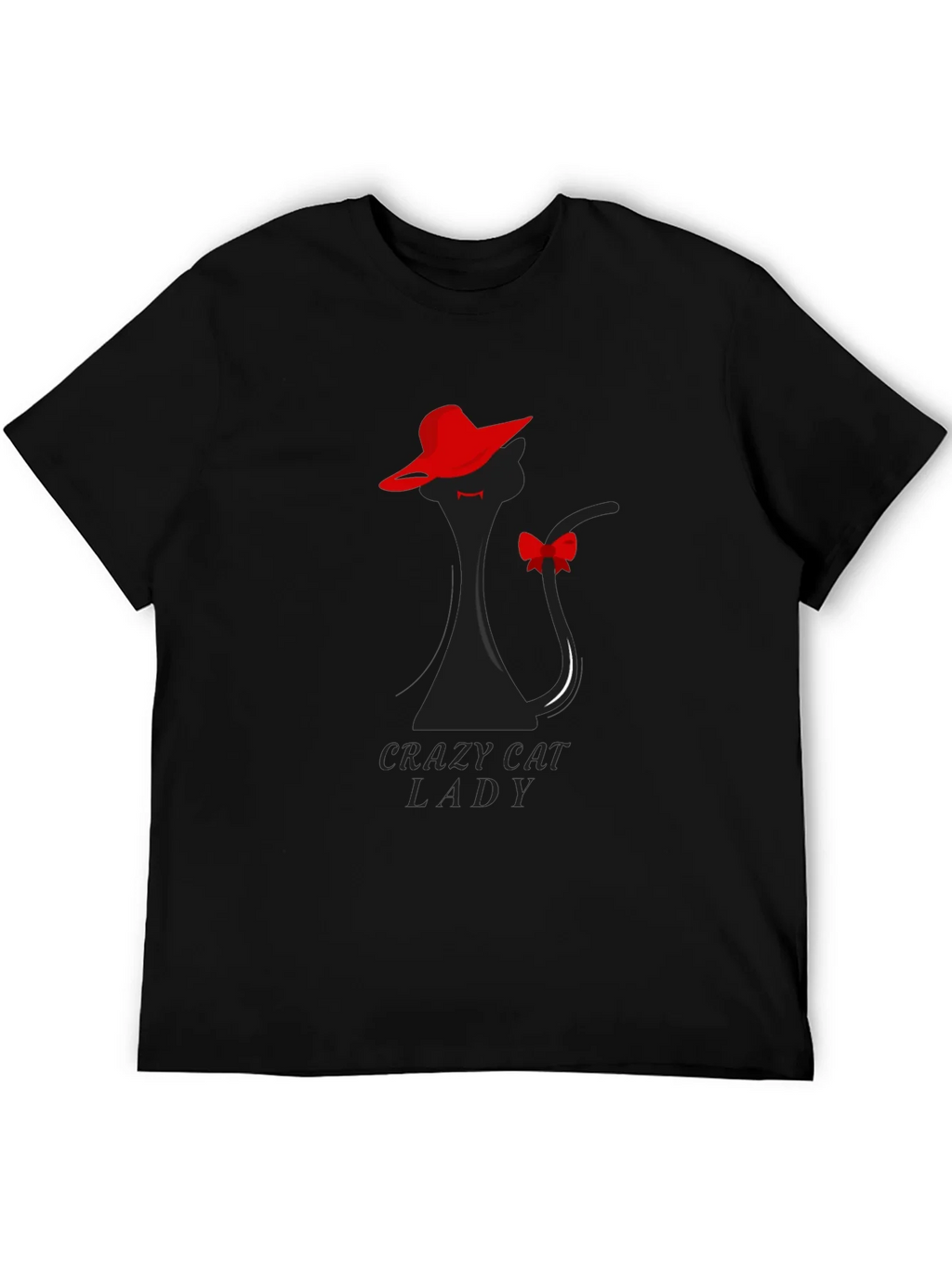 Crazy Cat Lady T-Shirt: Elegant Feline Silhouette Tee product image 5