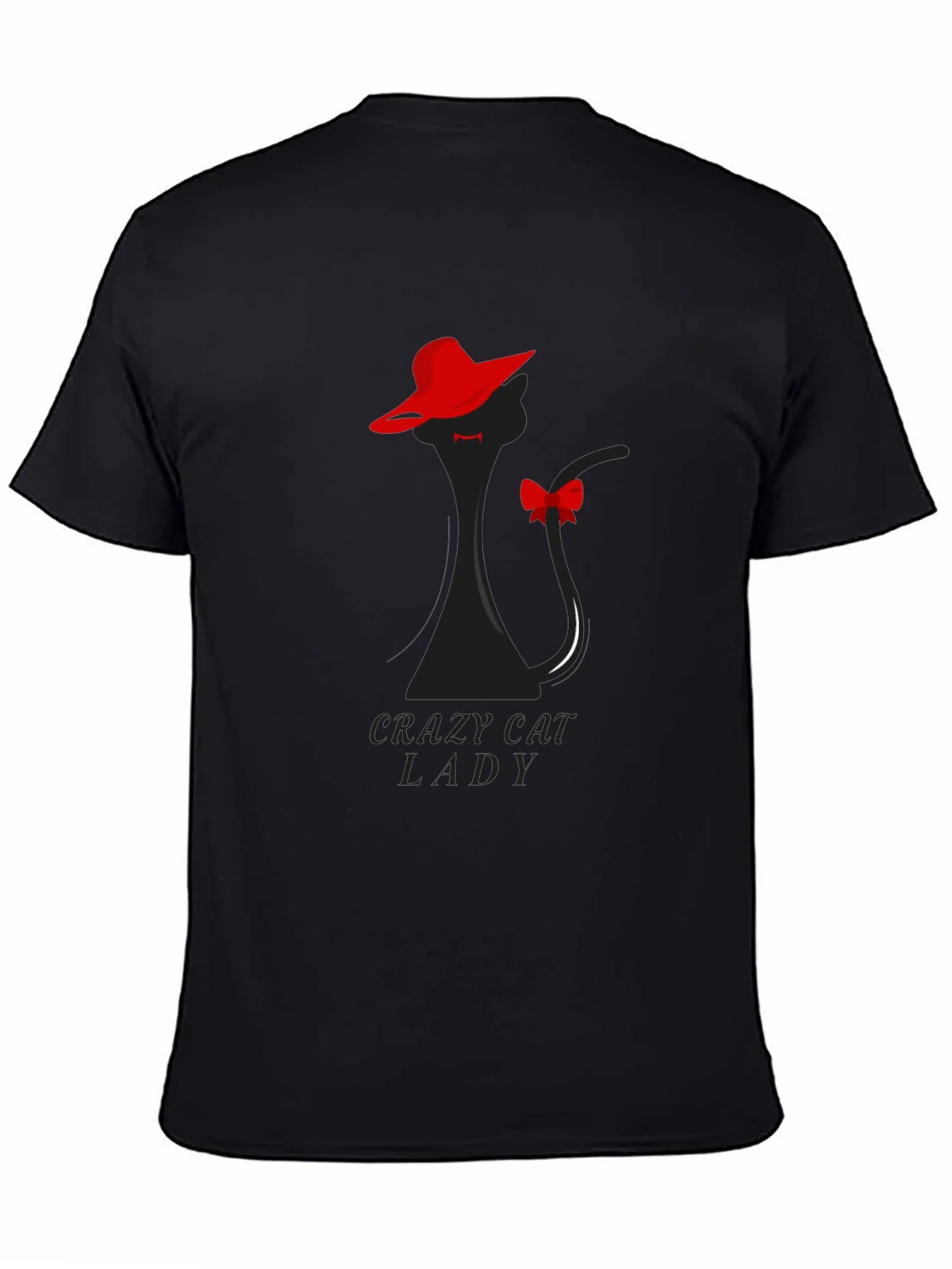 Crazy Cat Lady T-Shirt: Elegant Feline Silhouette Tee product image 4