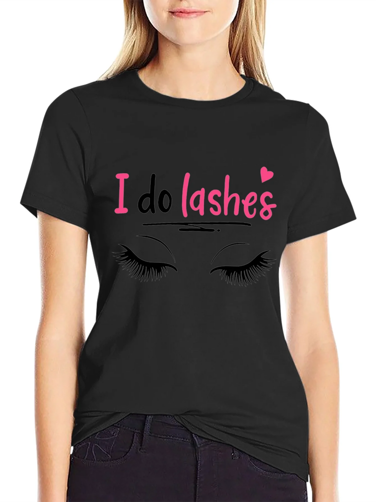 I Do Lashes Graphic Tee - Eyelash Artist T-Shirt product image 2