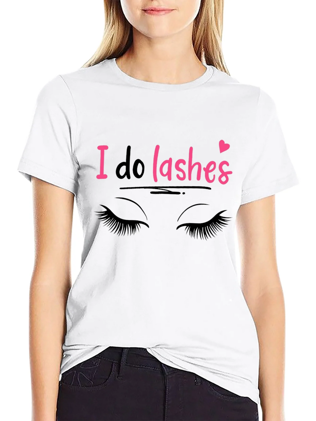 I Do Lashes Graphic Tee - Eyelash Artist T-Shirt product image 5