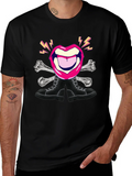 Rock Lips Crossbones Boots Graphic Tee product image 1