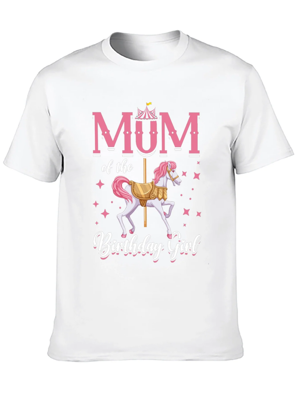Mum Birthday Girl T-Shirt Carousel Horse product image 9