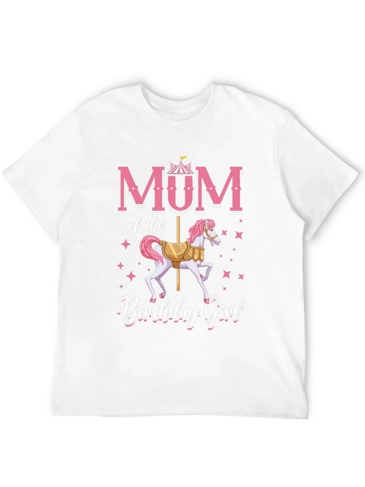 Mum Birthday Girl T-Shirt Carousel Horse product image 11