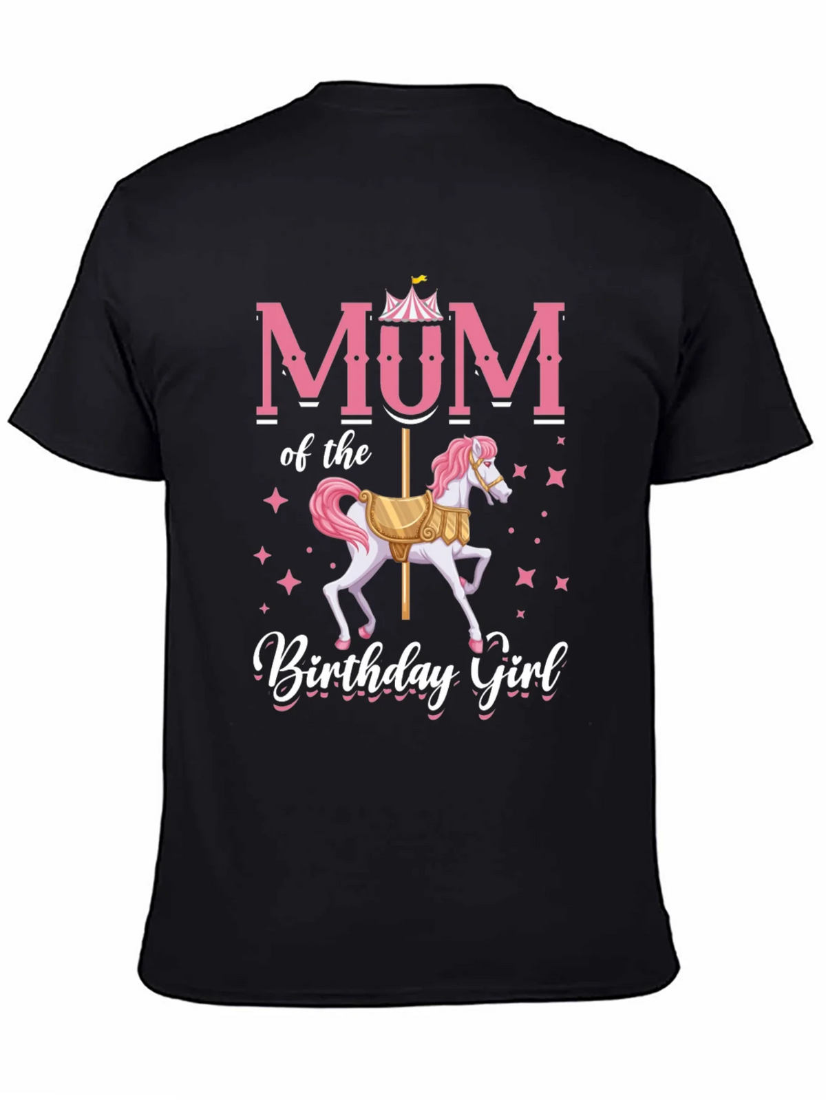 Mum Birthday Girl T-Shirt Carousel Horse product image 4
