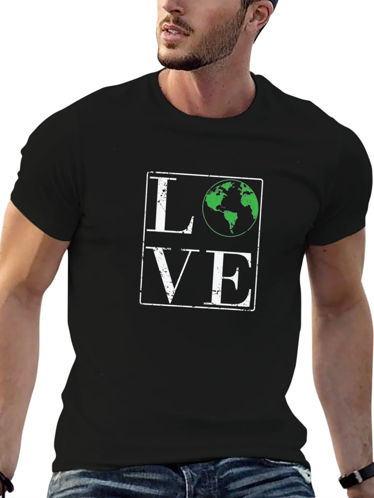 Love Earth Graphic Tee - Black product image 5