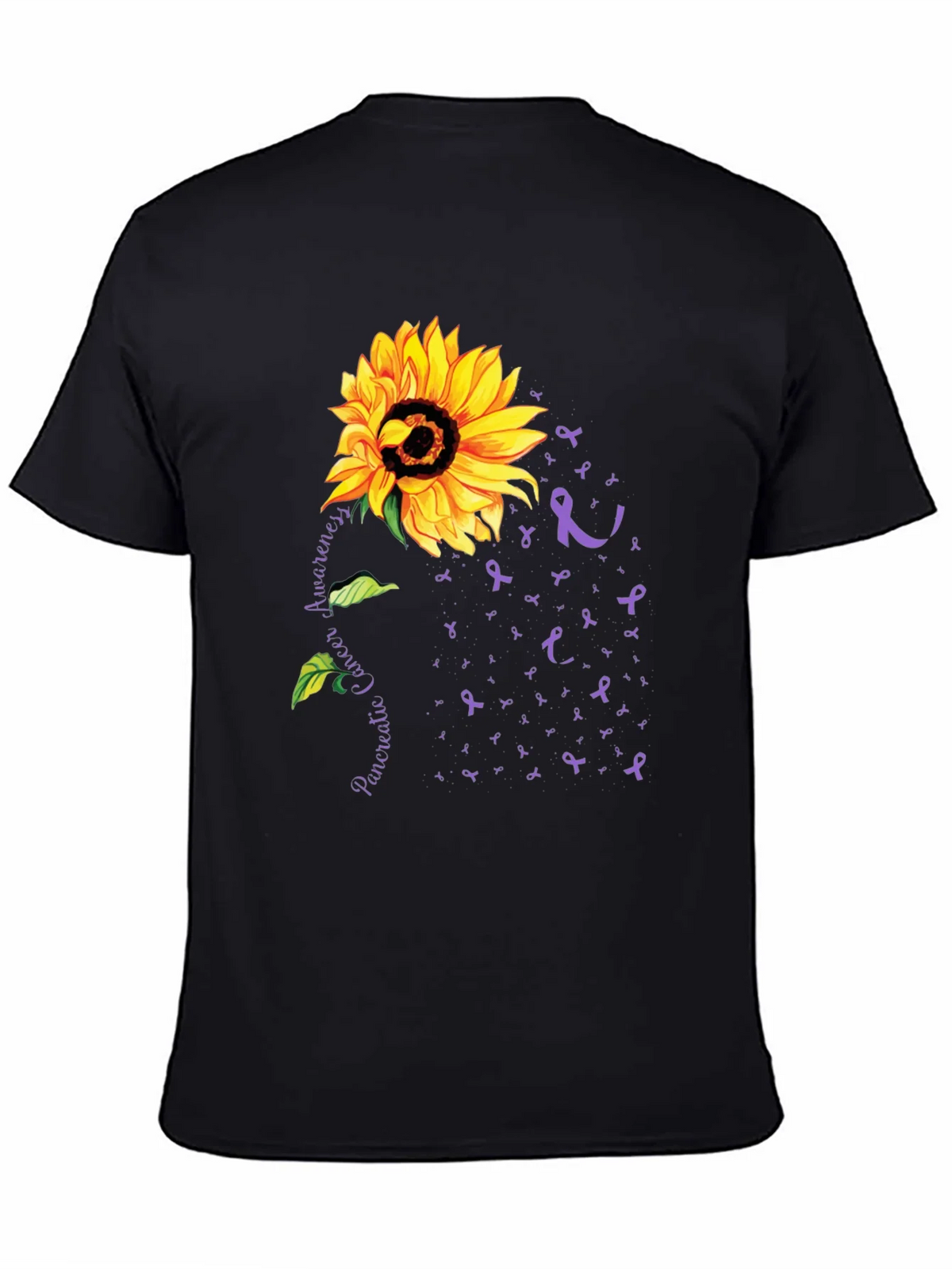 Sunflower Pancreatic Cancer Awareness T-Shirt product image 4