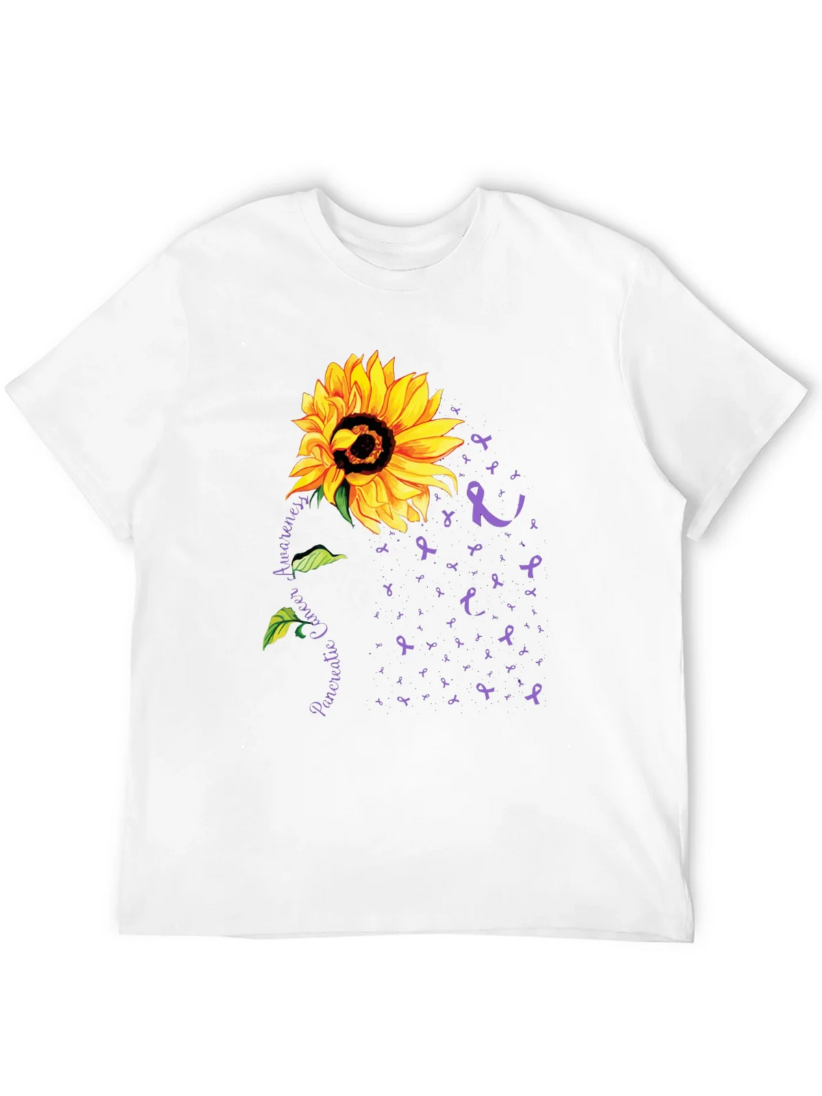 Sunflower Pancreatic Cancer Awareness T-Shirt product image 11