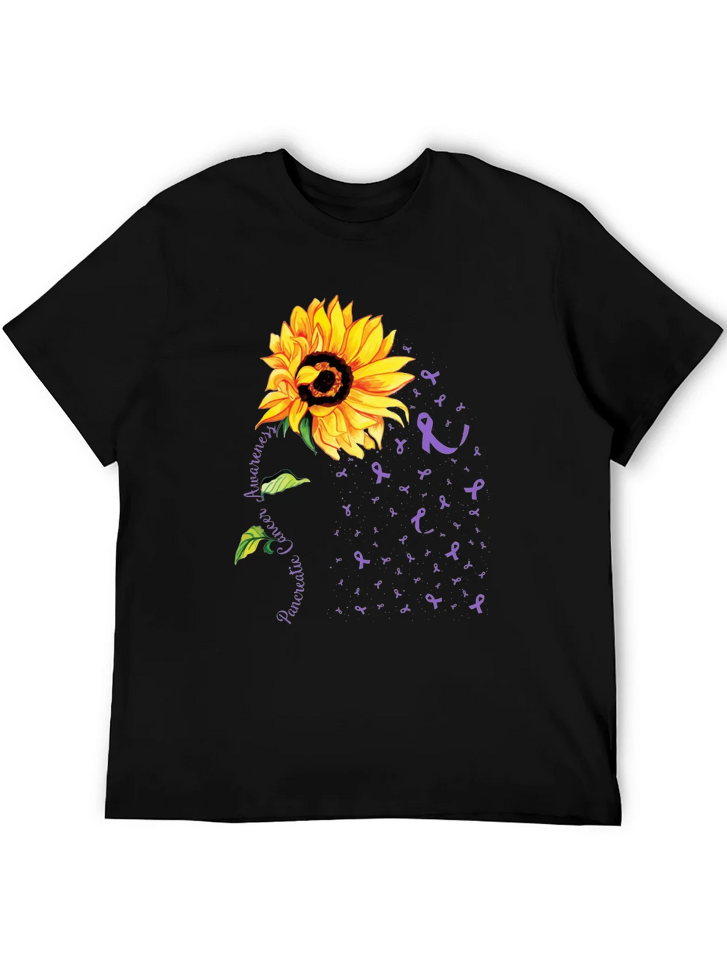 Sunflower Pancreatic Cancer Awareness T-Shirt product image 5