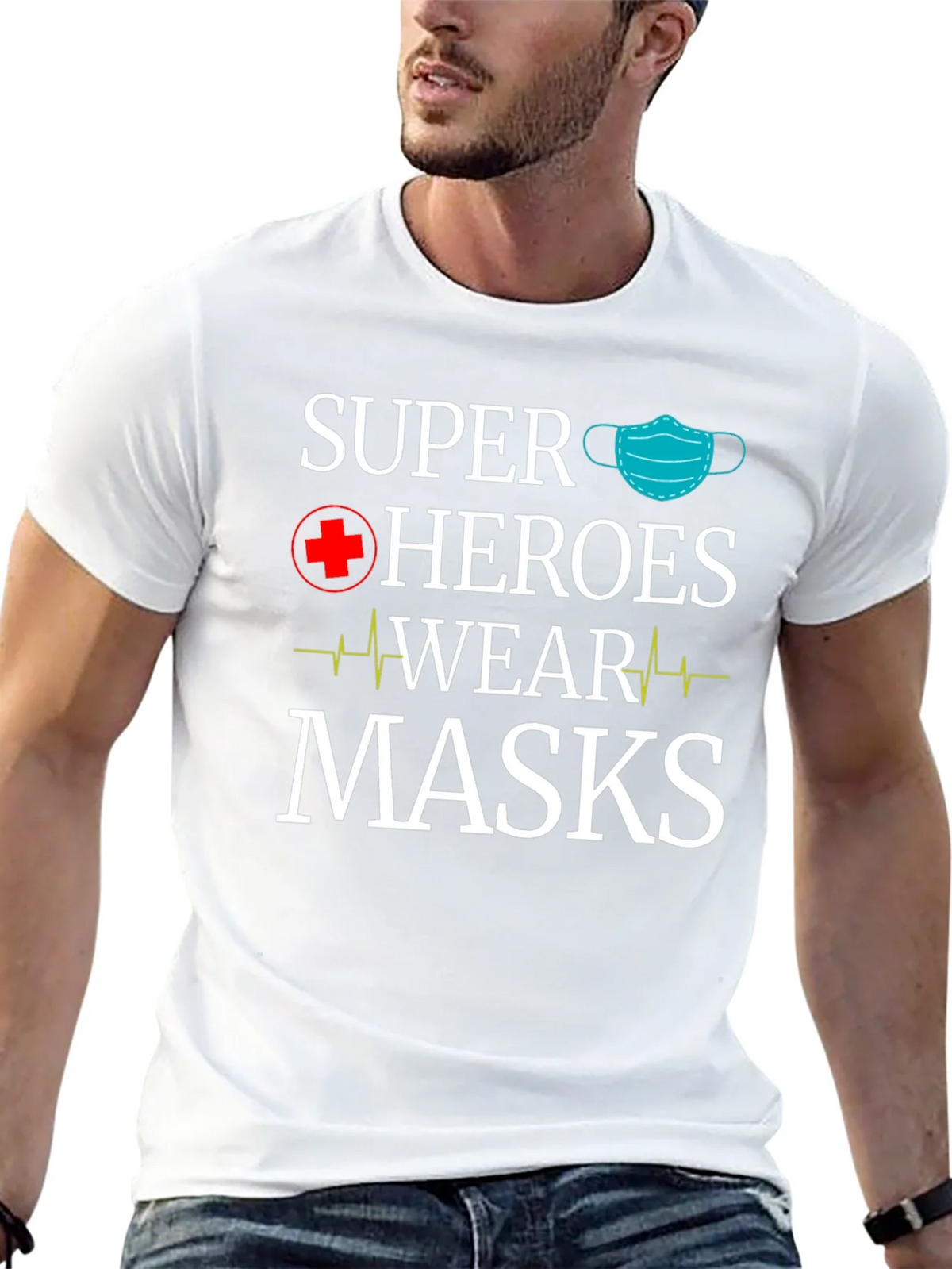 Super Heroes Wear Masks T-Shirt product image 12
