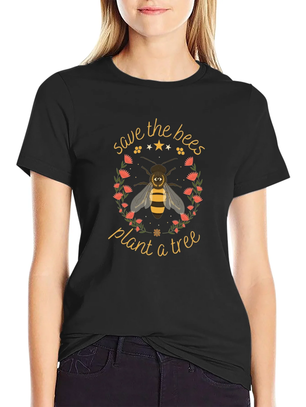 Save the Bees T-Shirt - Plant a Tree Graphic Tee product image 2