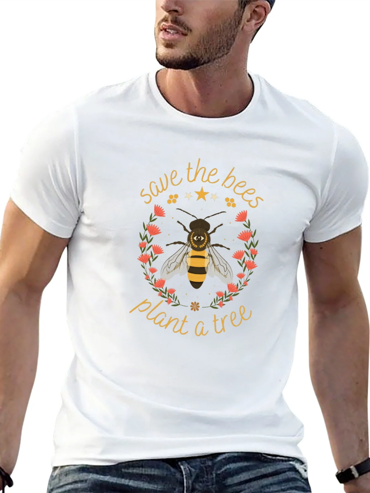 Save the Bees T-Shirt - Plant a Tree Graphic Tee product image 7