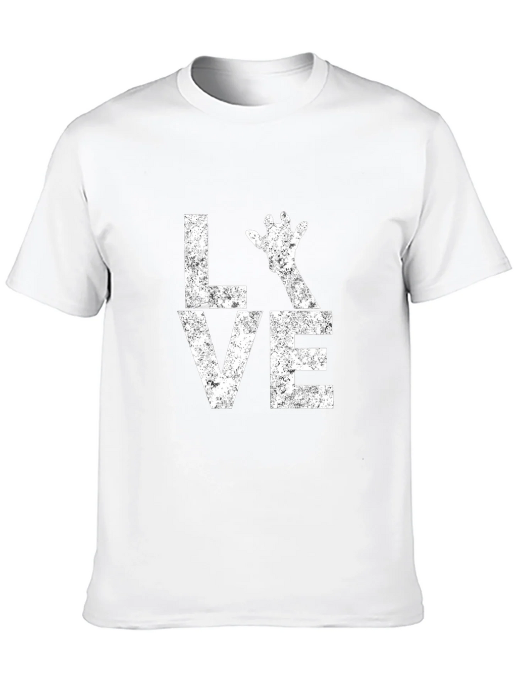 Love Giraffe Graphic Tee - Unisex Black T-Shirt product image 8
