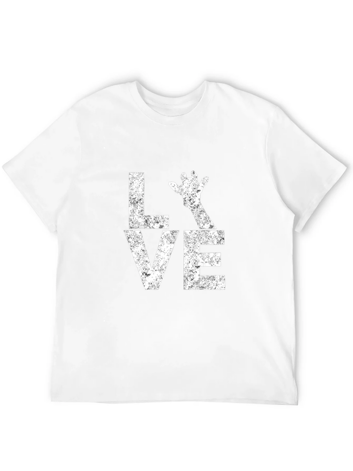 Love Giraffe Graphic Tee - Unisex Black T-Shirt product image 10