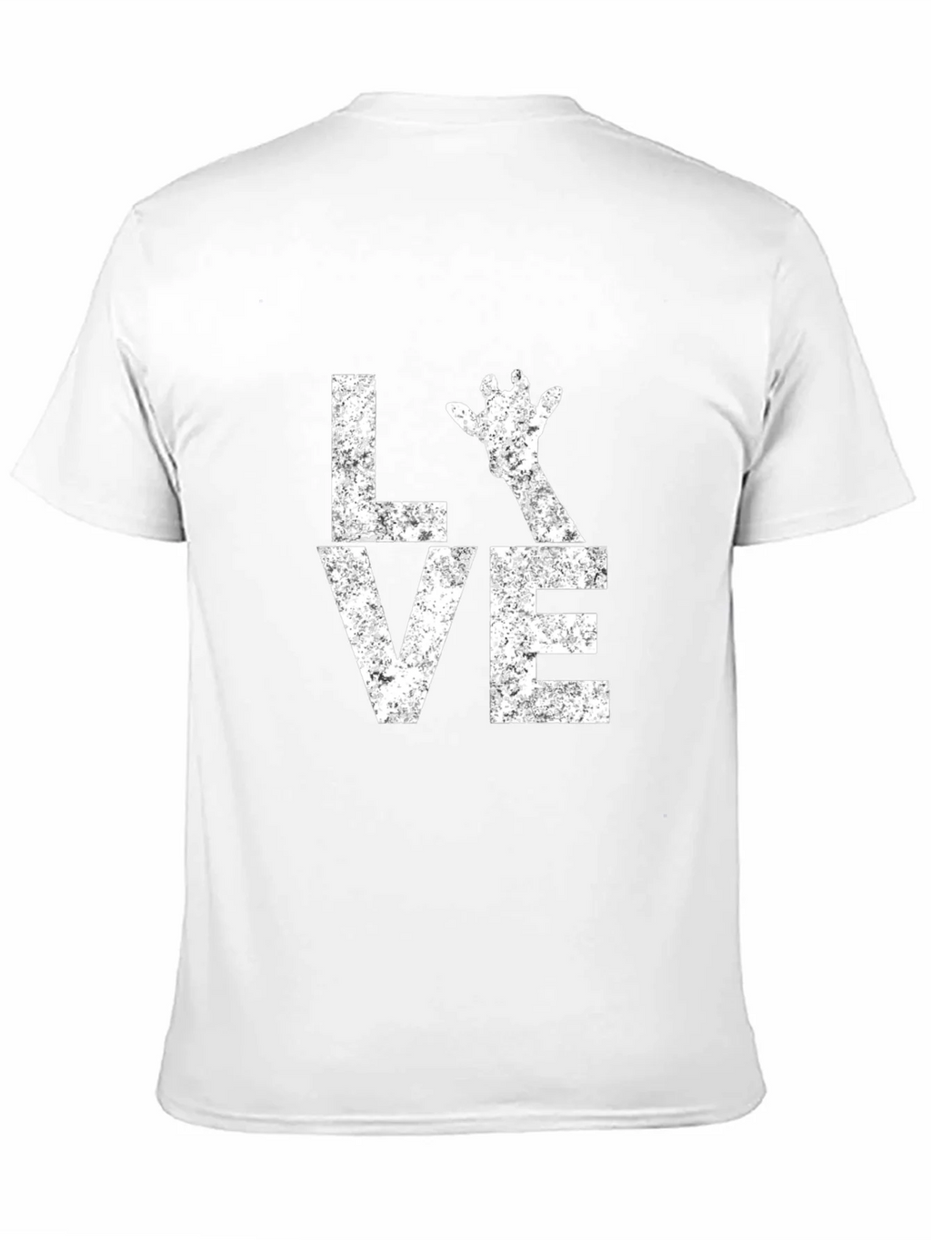 Love Giraffe Graphic Tee - Unisex Black T-Shirt product image 9