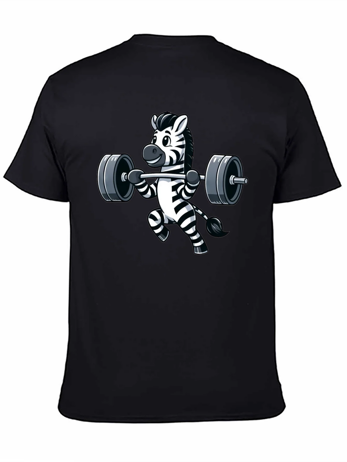 Weightlifting Zebra Graphic Tee - Black product image 1