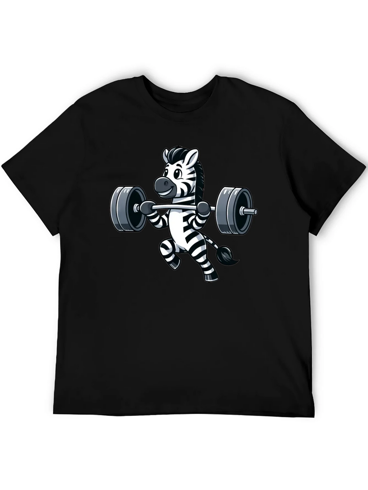 Weightlifting Zebra Graphic Tee - Black product image 2