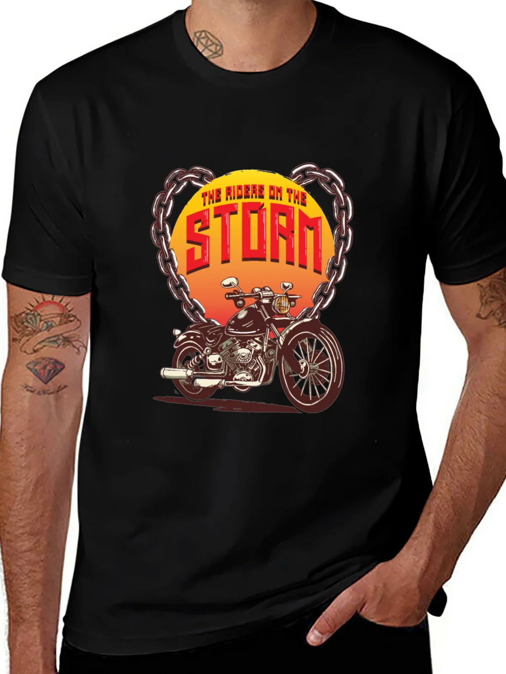 The Riders on Storm Motorcycle T-Shirt product image 1