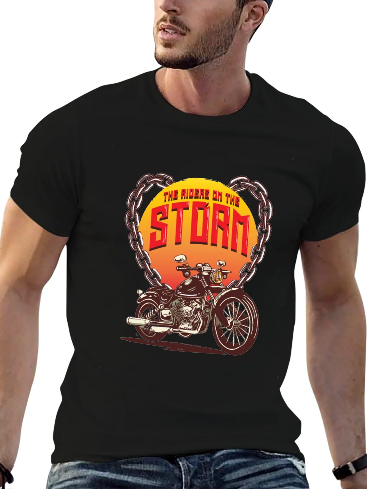 The Riders on Storm Motorcycle T-Shirt product image 6