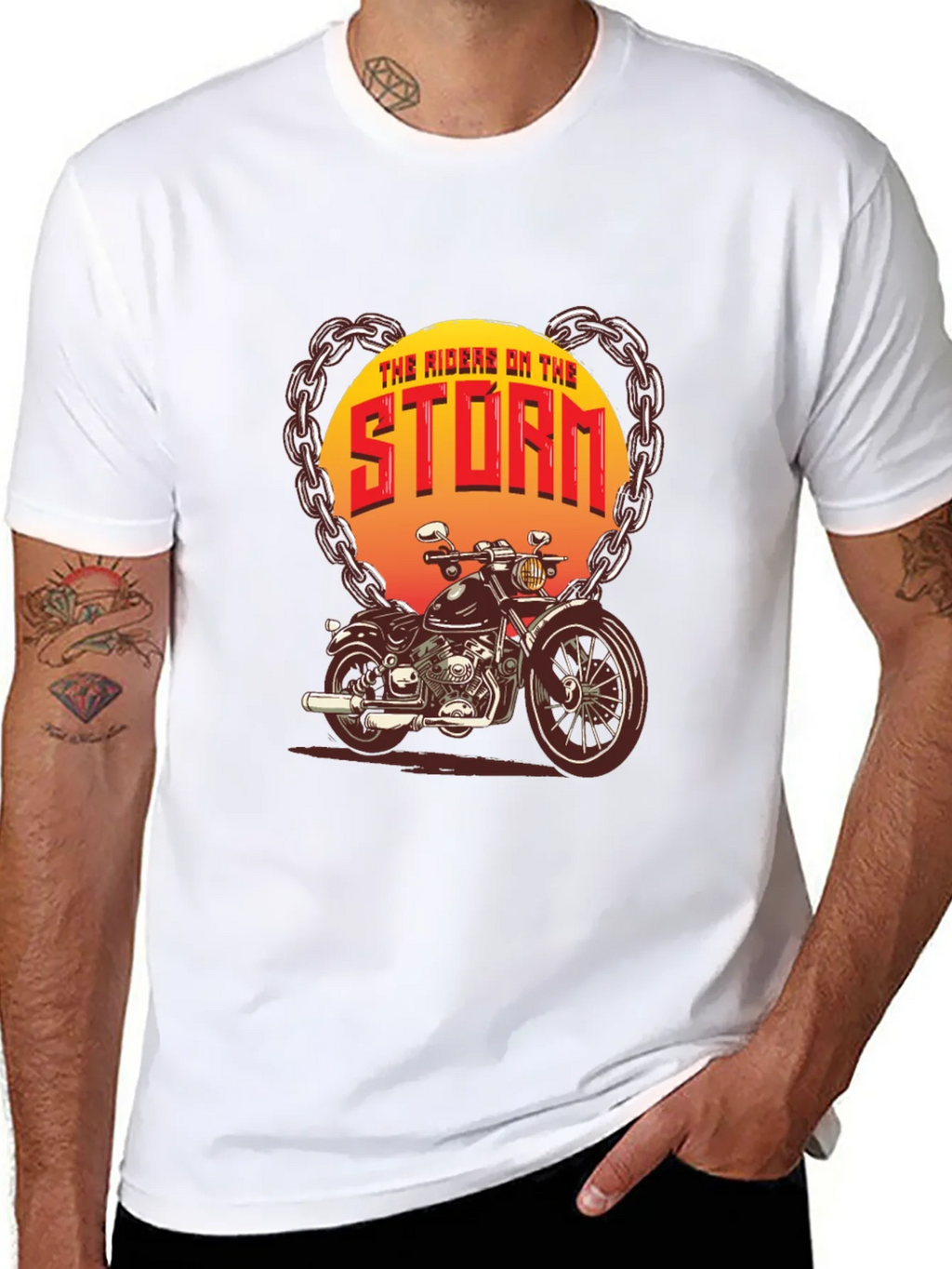 The Riders on Storm Motorcycle T-Shirt product image 7