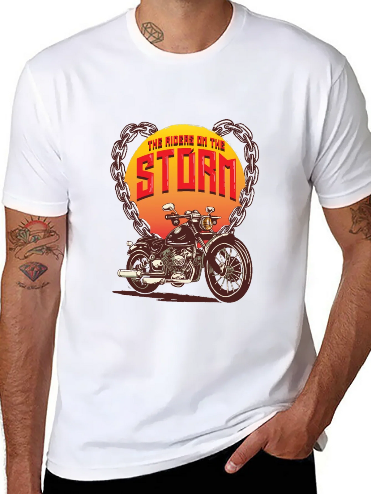 The Riders on Storm Motorcycle T-Shirt product image 7