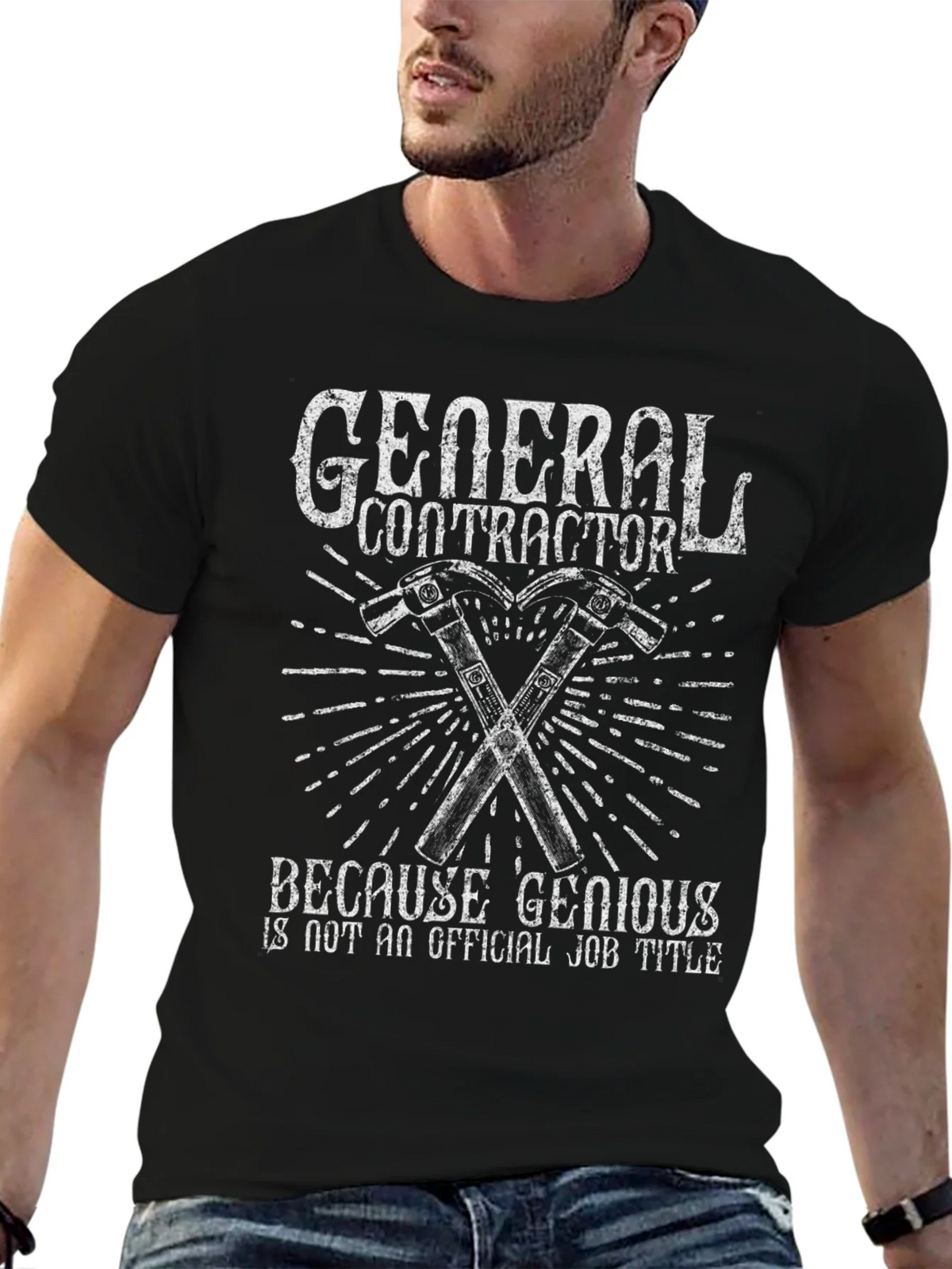 General Contractor T-Shirt - Funny Construction Worker Tee product image 6