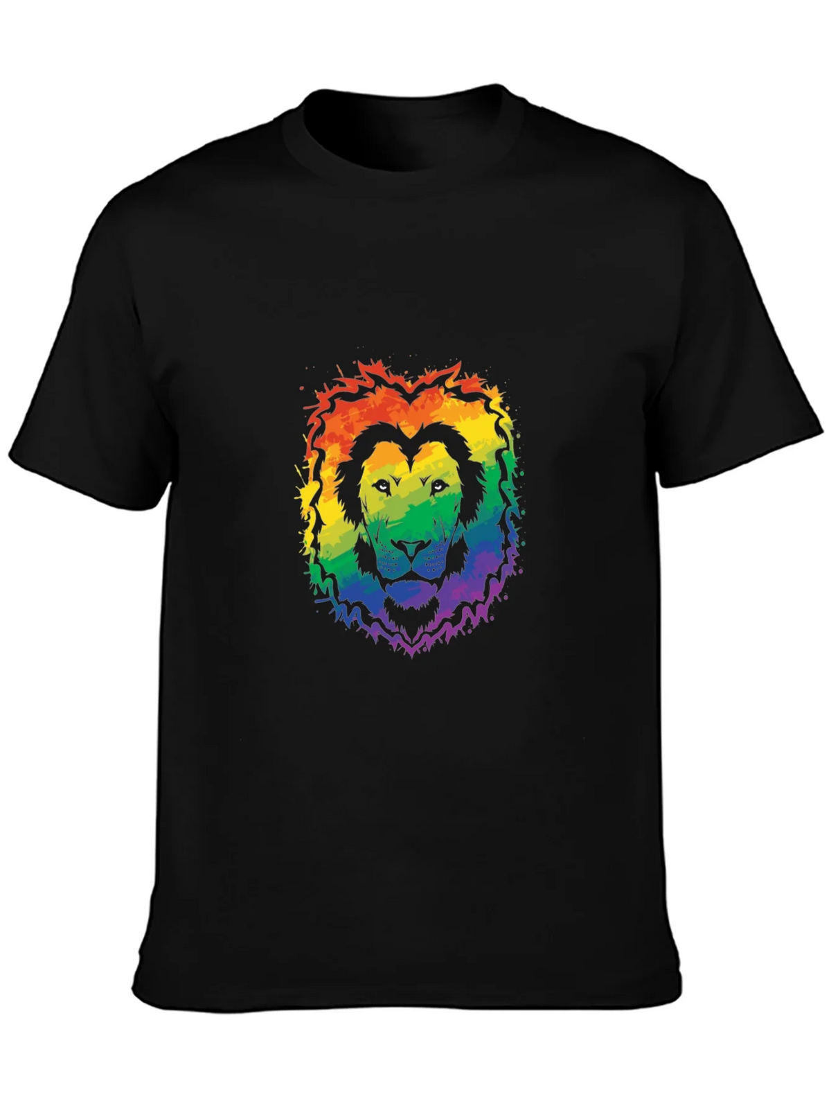 Rainbow Pride Lion Graphic Tee product image 3