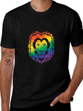 Rainbow Pride Lion Graphic Tee product image 1