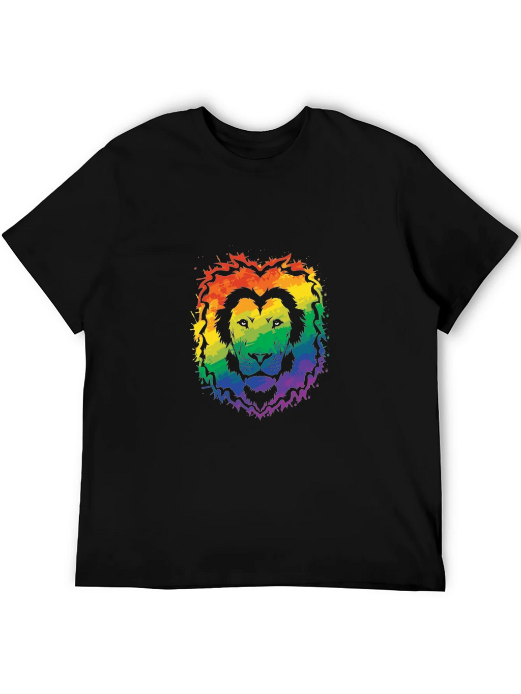 Rainbow Pride Lion Graphic Tee product image 5