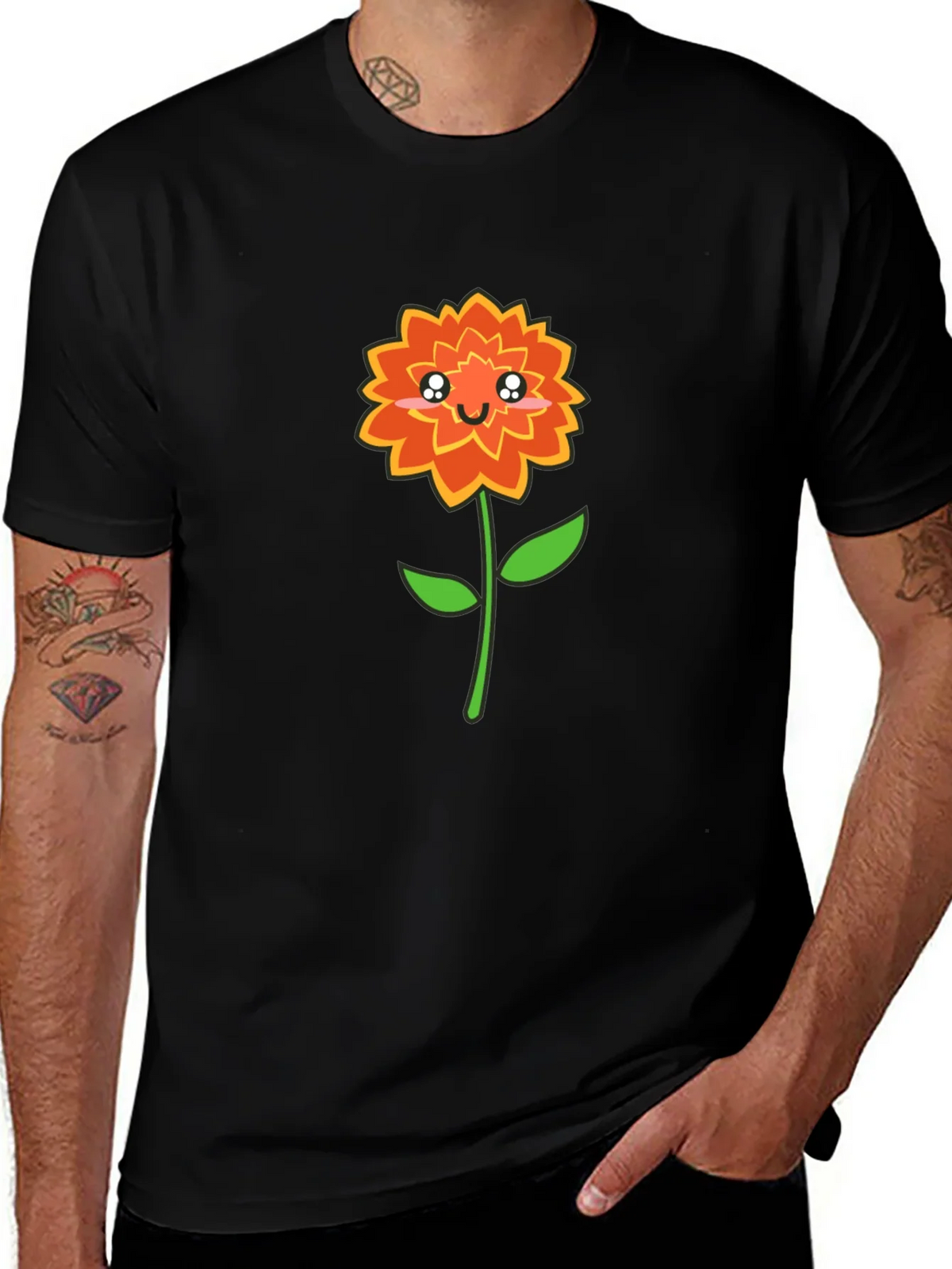 Cute Kawaii Flower Graphic T-Shirt product image 1