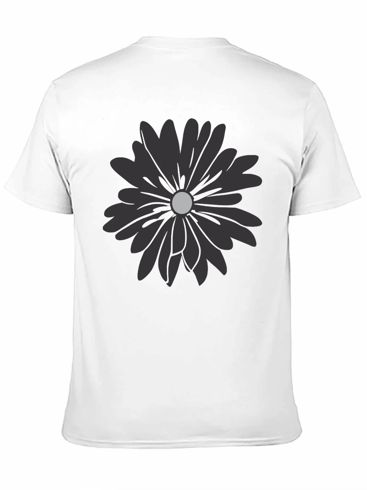 Black Flower Graphic T-Shirt - Modern Casual Tee product image 10
