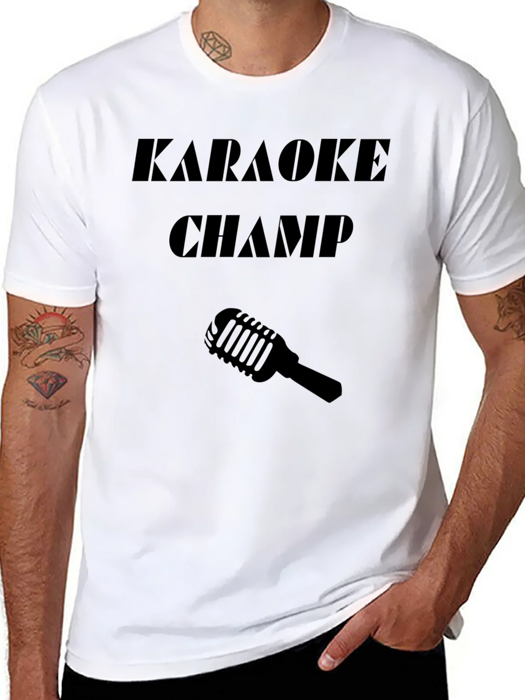 Karaoke Champ Black Graphic Tee product image 7