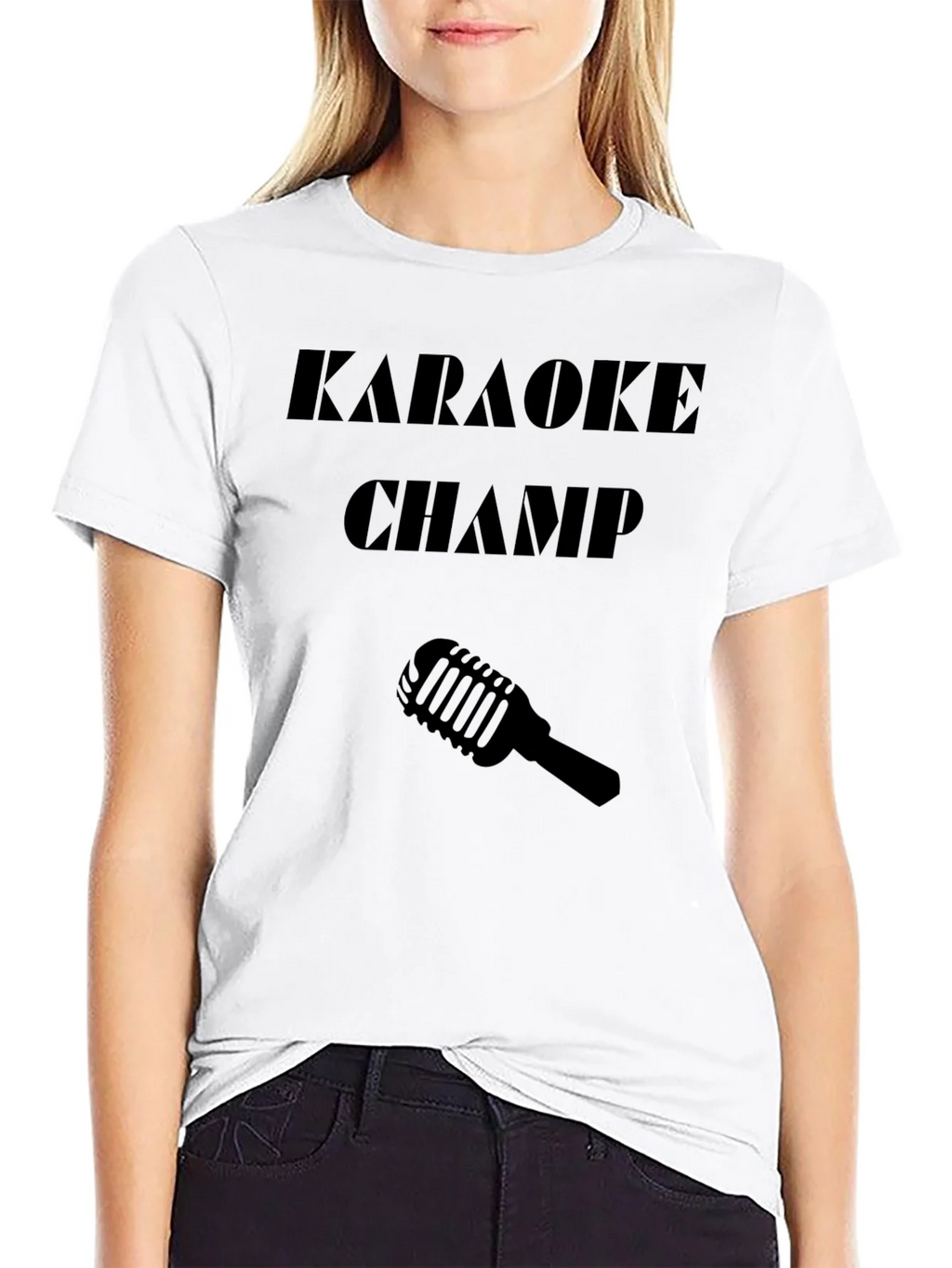 Karaoke Champ Black Graphic Tee product image 8