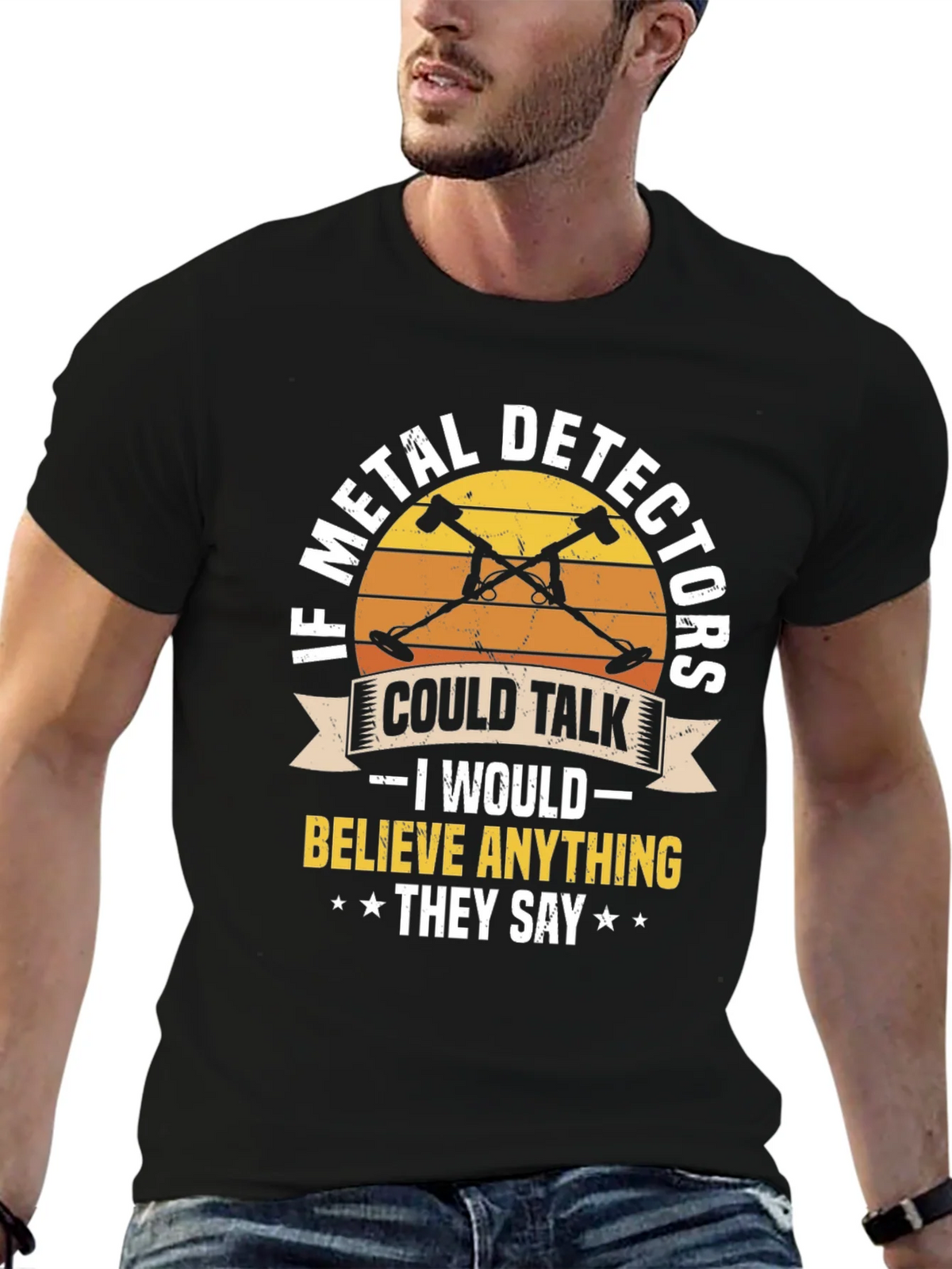 Metal Detector T-Shirt - If Detectors Could Talk product image 5