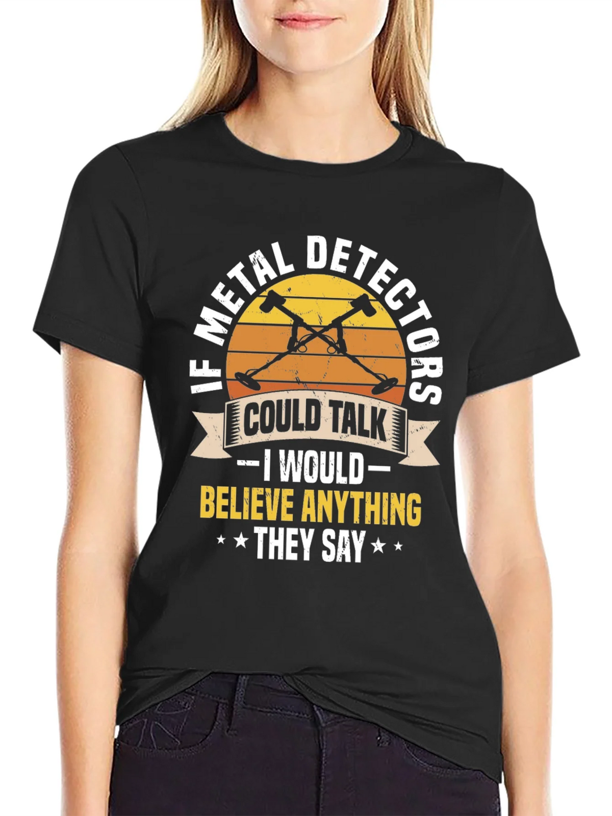 Metal Detector T-Shirt - If Detectors Could Talk product image 2