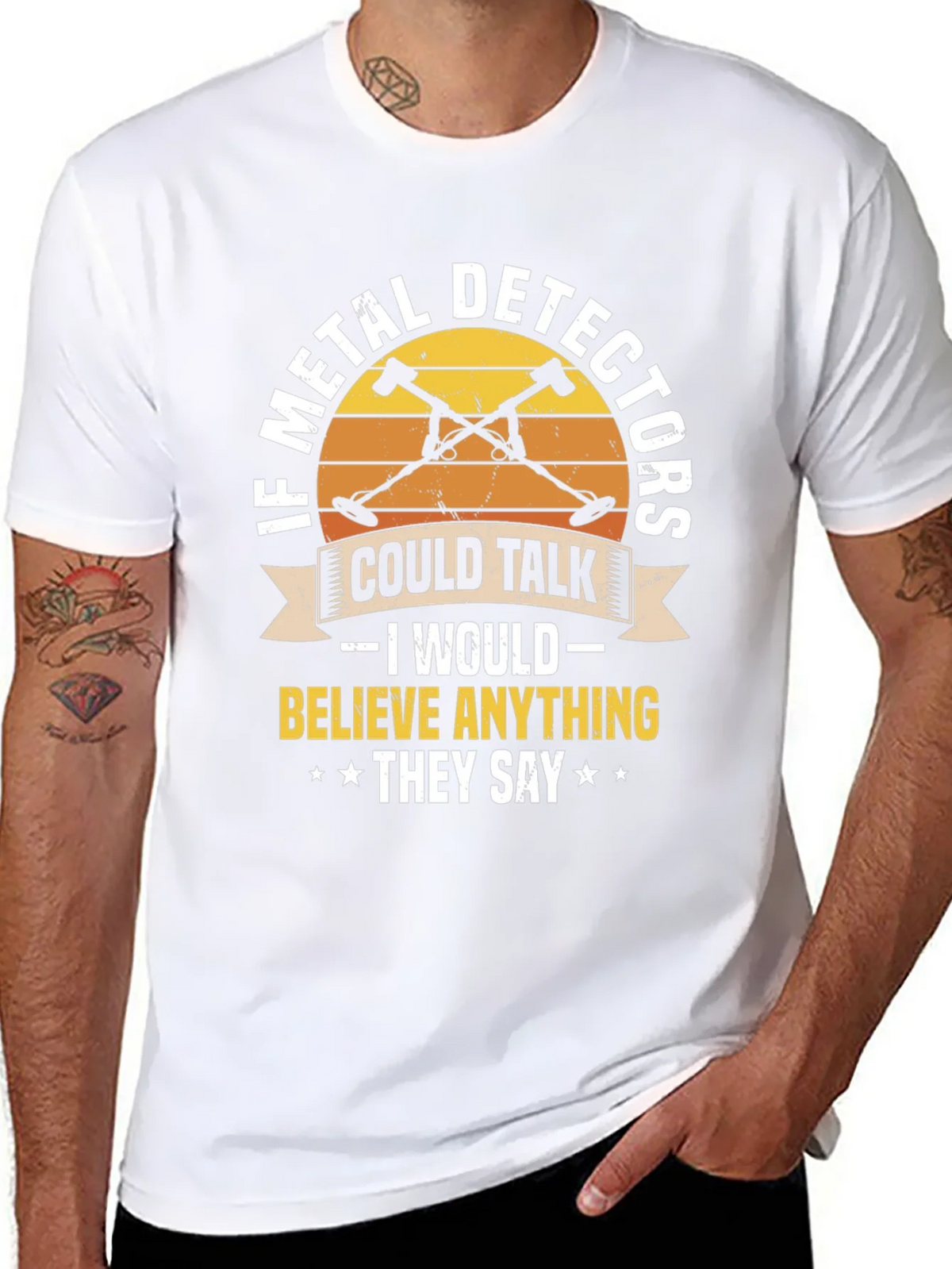 Metal Detector T-Shirt - If Detectors Could Talk product image 6