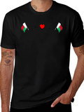 Madagascar Flag Heartbeat Graphic T-Shirt product image 1
