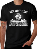 Arm Wrestling Sissies Graphic T-Shirt product image 1