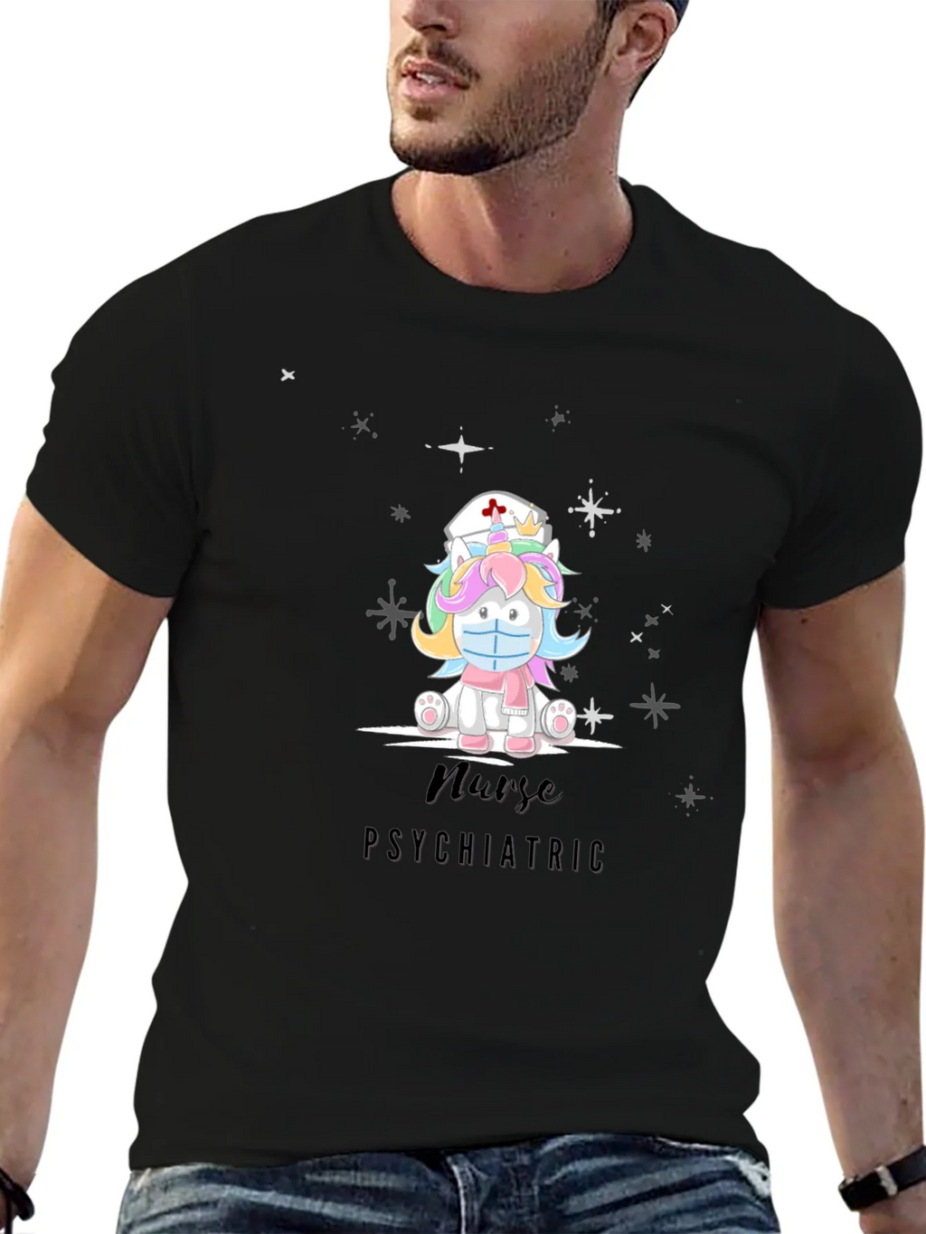 Nurse Psychiatric Unicorn T-Shirt product image 4
