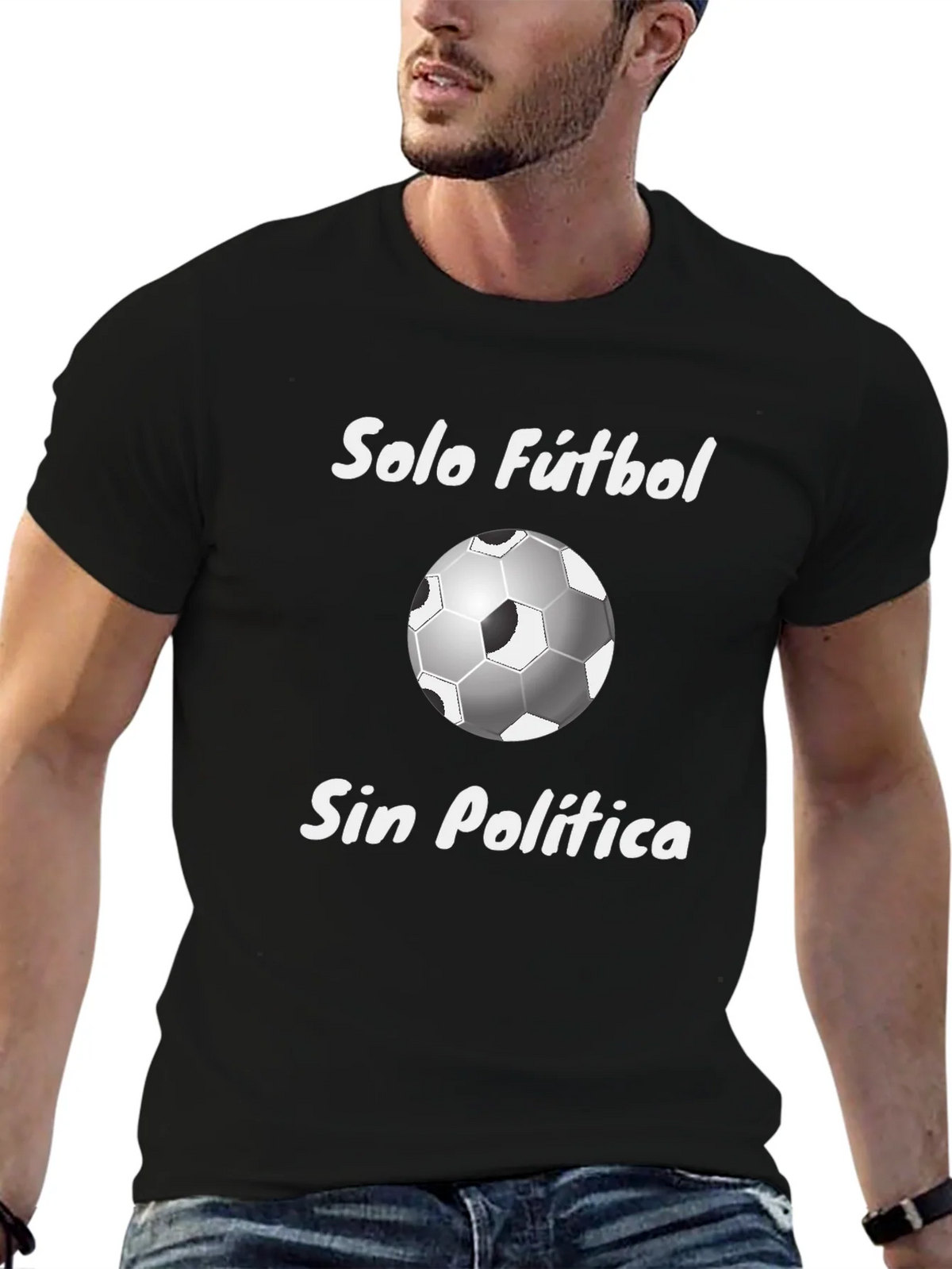 Solo Futbol Tee - Soccer Ball Graphic T-Shirt product image 6