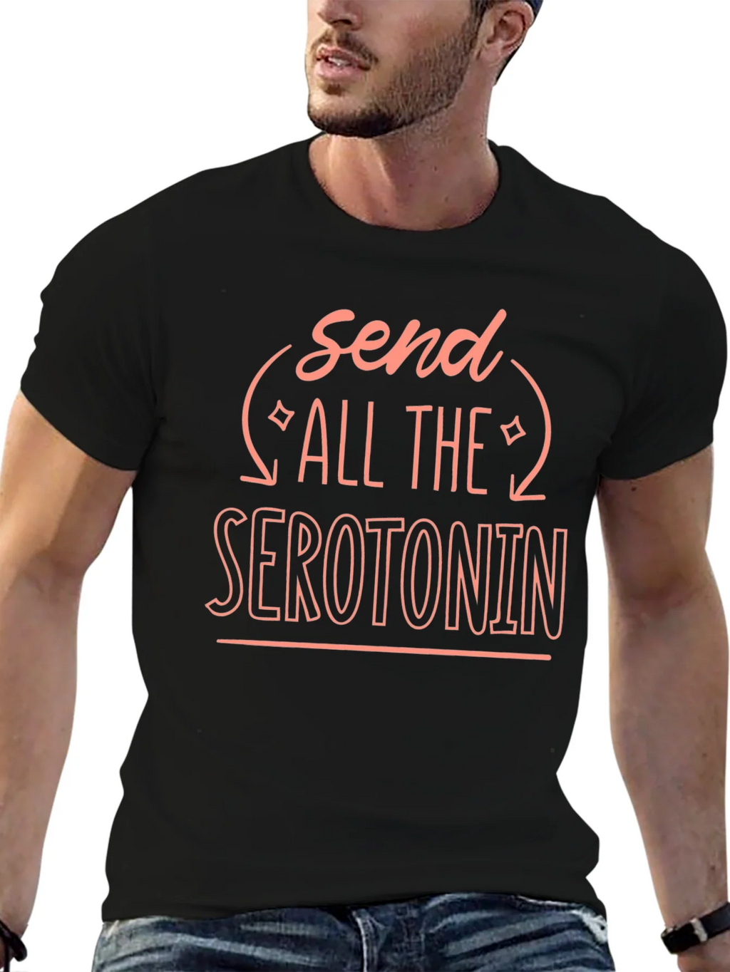 Send All The Serotonin Graphic Tee product image 6
