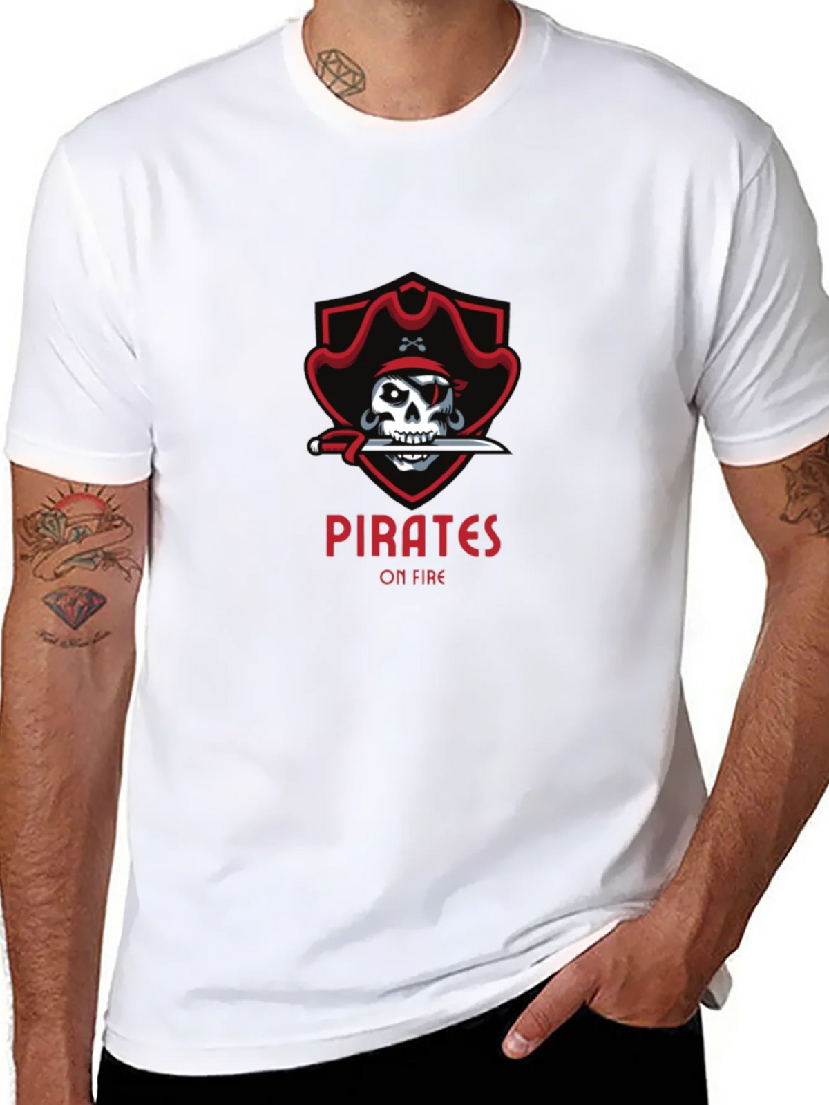 Pirates On Fire T-Shirt - Skull Graphic Tee product image 7