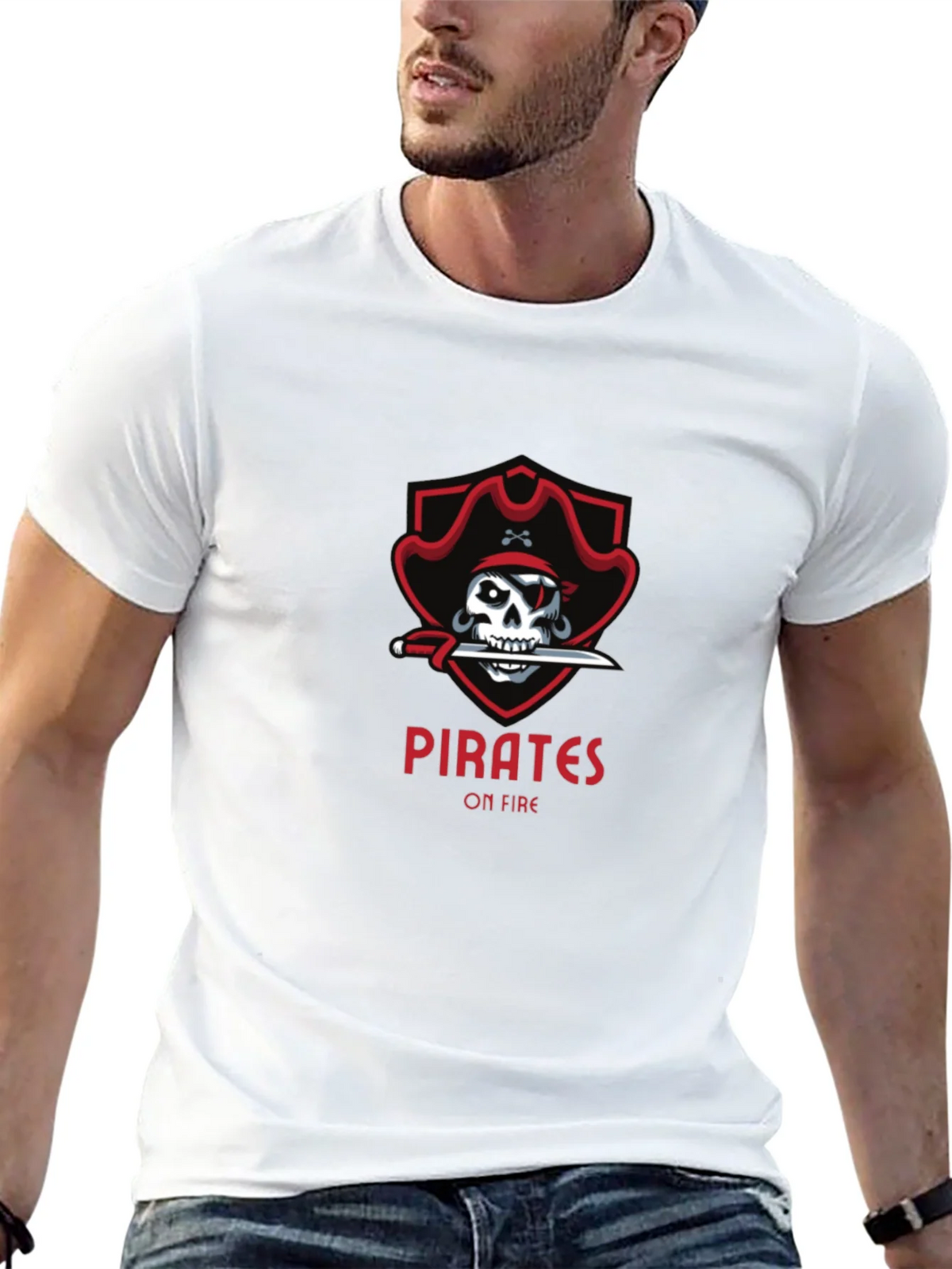 Pirates On Fire T-Shirt - Skull Graphic Tee product image 12