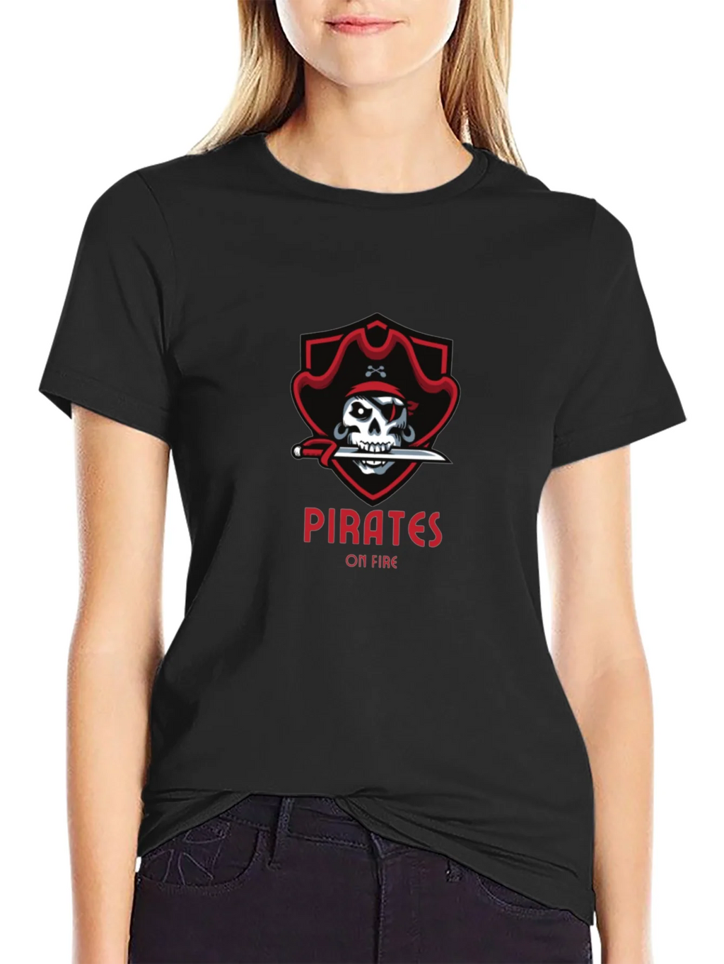 Pirates On Fire T-Shirt - Skull Graphic Tee product image 2