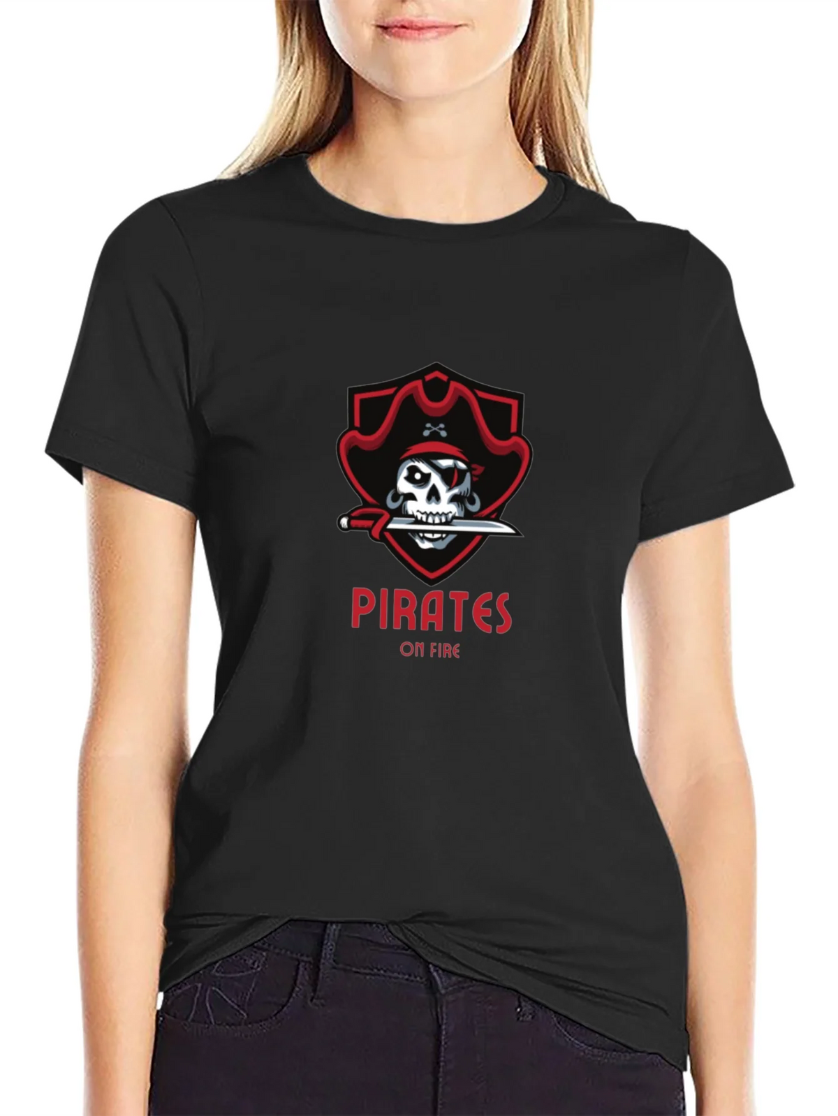 Pirates On Fire T-Shirt - Skull Graphic Tee product image 2