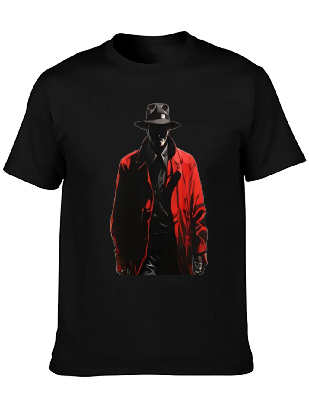 Noir Detective Graphic Tee - Mens Black T-Shirt product image 1