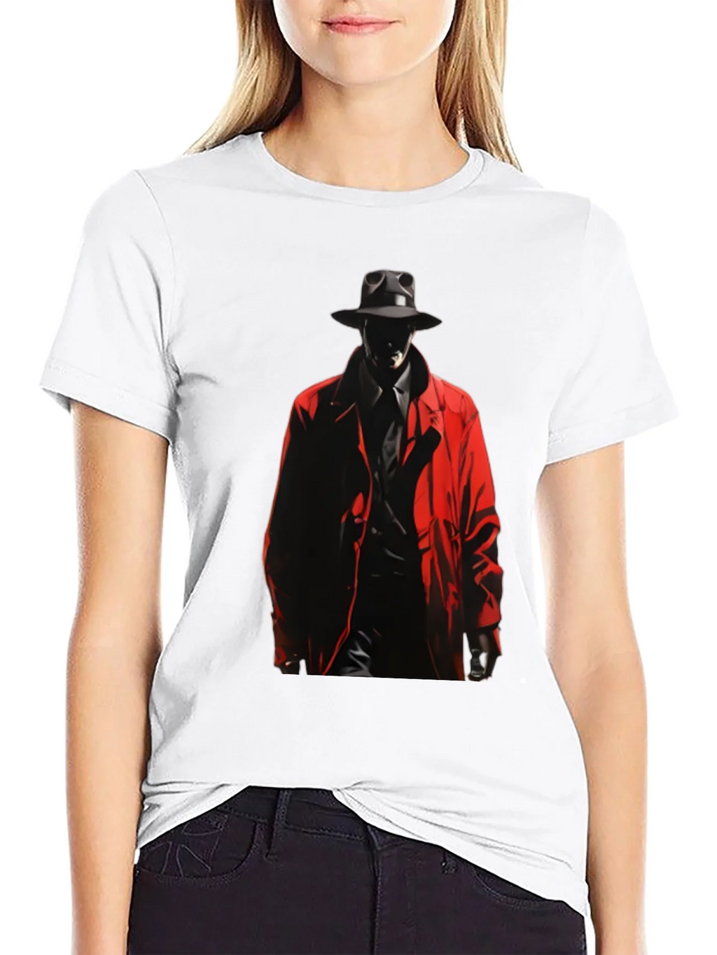 Noir Detective Graphic Tee - Mens Black T-Shirt product image 4