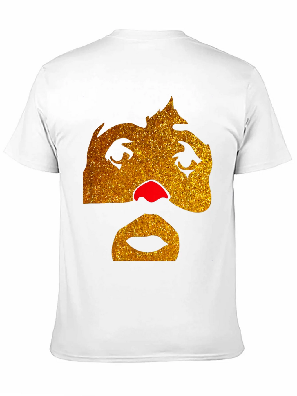 Funny Glitter Face Graphic Tee - Black product image 10