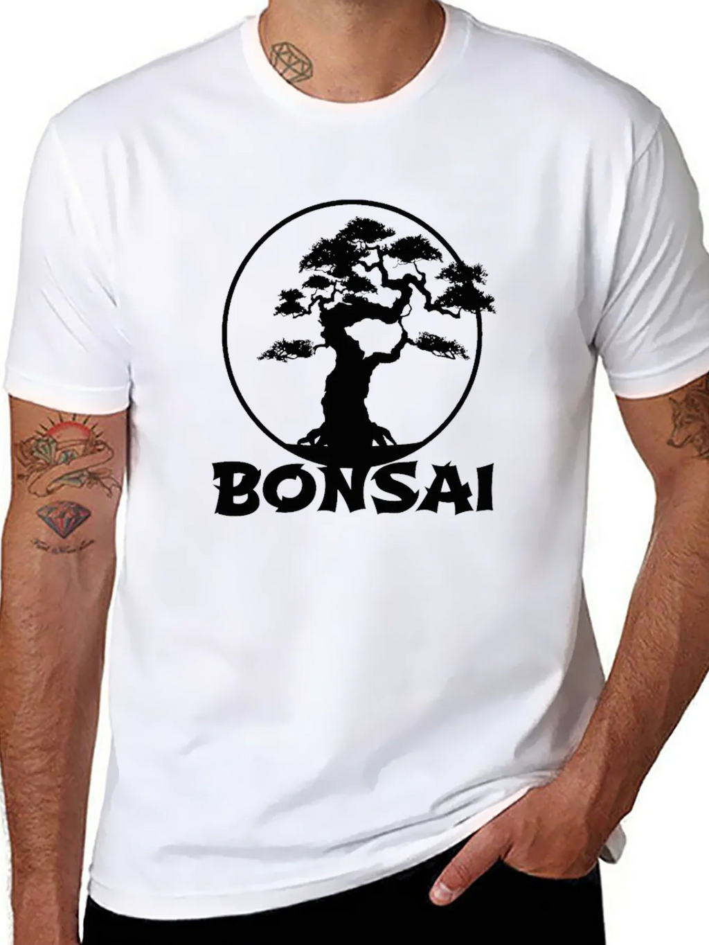 Bonsai Tree Graphic Print Tee - Black product image 6