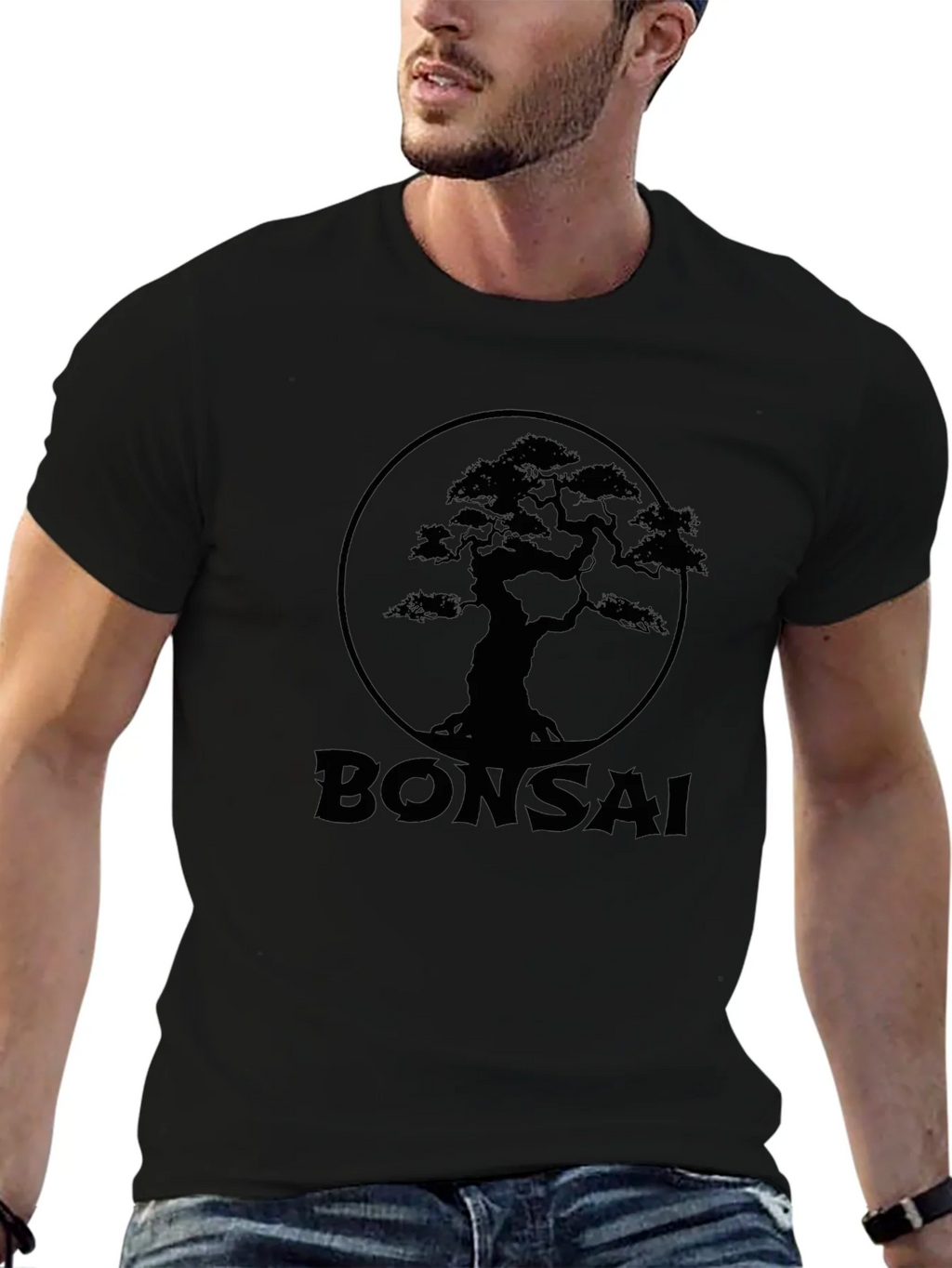 Bonsai Tree Graphic Print Tee - Black product image 5