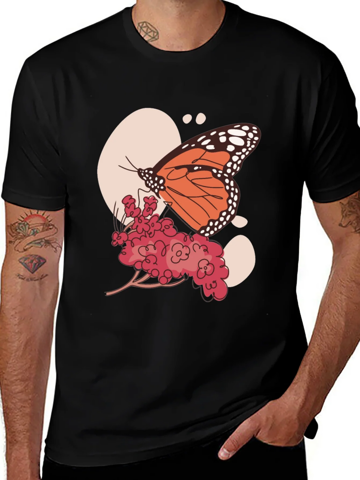 Butterfly Graphic Tee - Nature Inspired Print product image 1